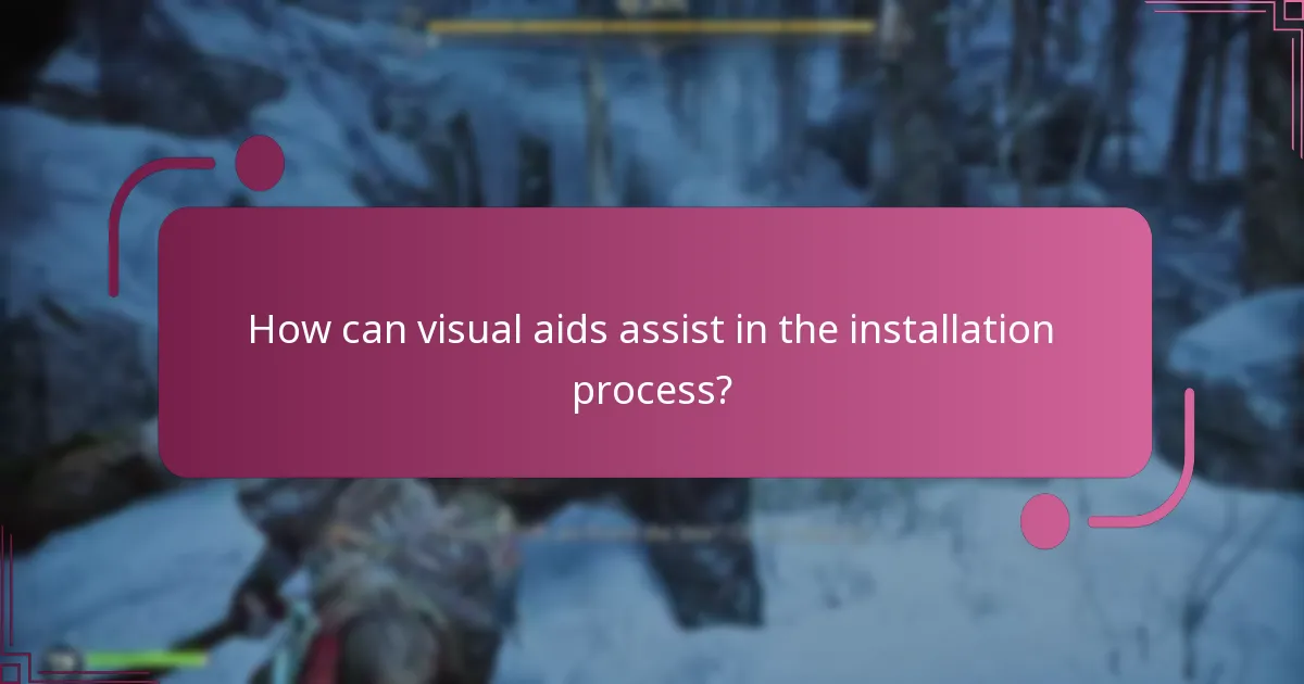 How can visual aids assist in the installation process?