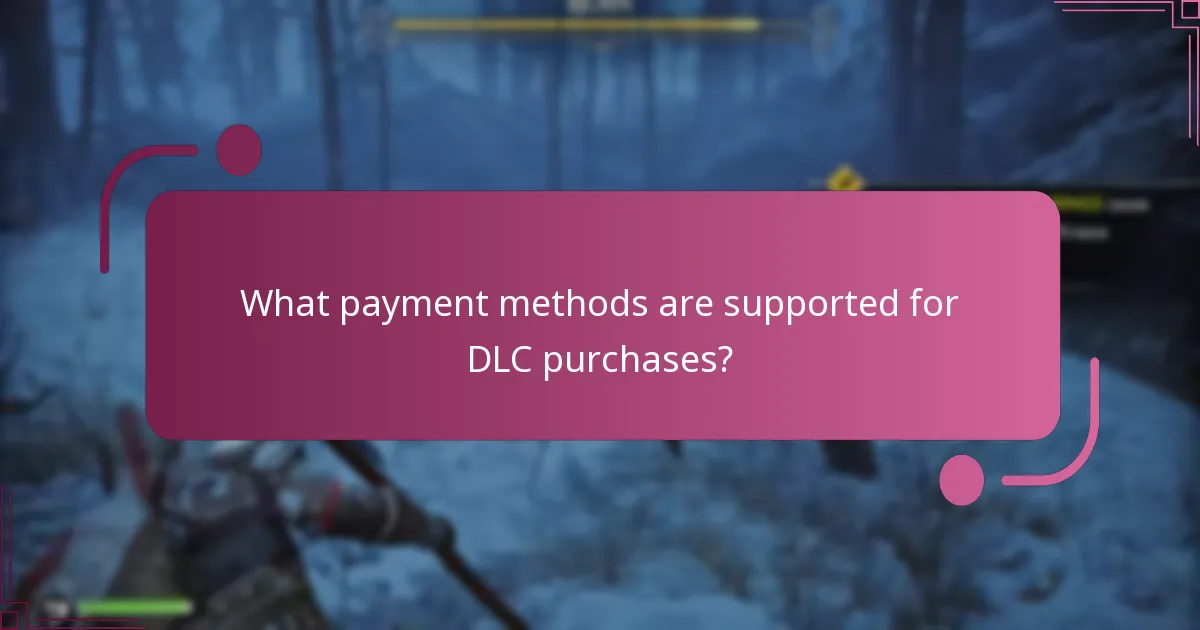 What payment methods are supported for DLC purchases?