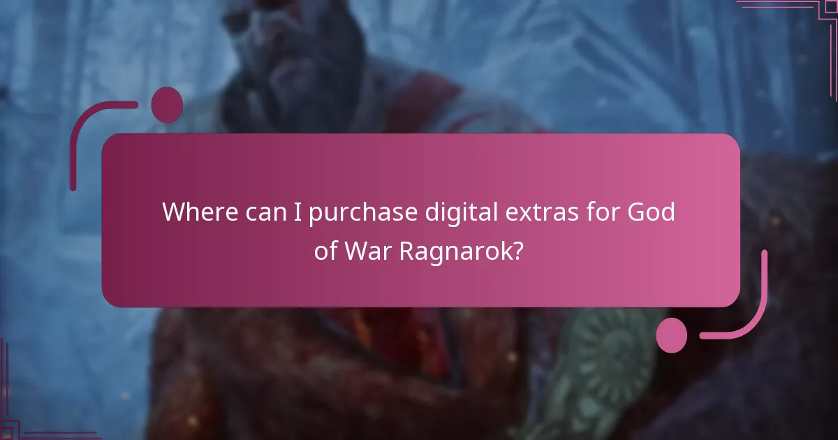Where can I purchase digital extras for God of War Ragnarok?