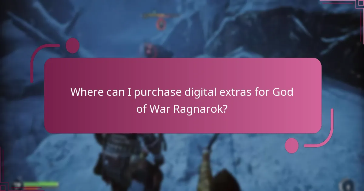 Where can I purchase digital extras for God of War Ragnarok?