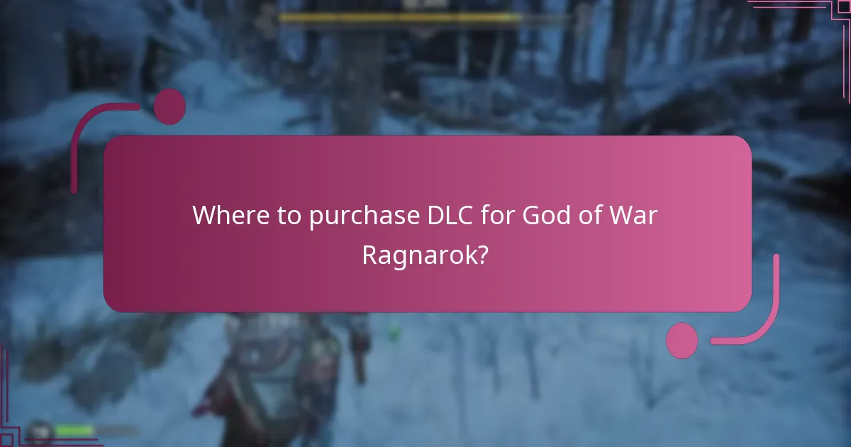 Where to purchase DLC for God of War Ragnarok?